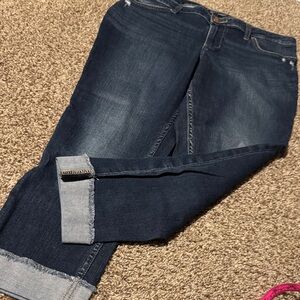 Riders by Lee Indigo stretch cuffed jeans (16M) - EUC!